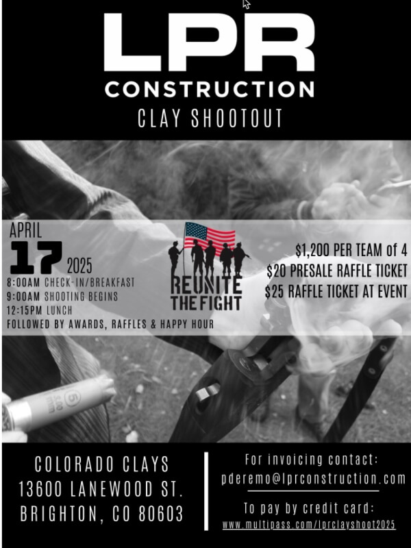 LPR Construction Clay Shootout | Reunite The Fight - helping US military veterans since 2017
